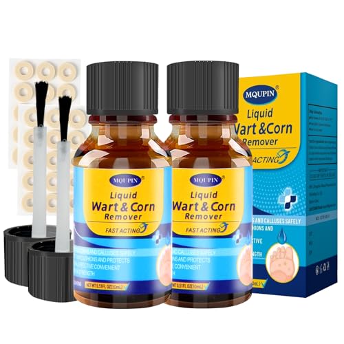MQFORU Corn Removers for Toes & Feet 60ml + 15 Pads, Liquid