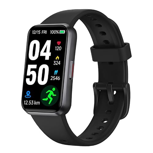 USMECBL Fitness Trackers,Heart Rate Blood Oxygen Sleep Monitor,1.47‘’ OLED Display,Calorie Pedometer Steps Counter Activity watchs,Smart Band 24/7 Health Monitoring(Black)