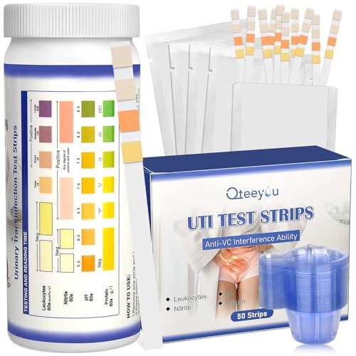 4-in-1 UTI Test Strips, Full Panel Urinary Tract Infection Test Kit at