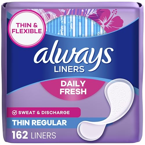 Always Panty Liners for Women Thin No Feel Protection Daily Liners, Regular,