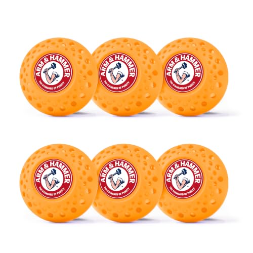 Arm & Hammer OdorBusterz® Odor Eliminator Balls, Clean Burst, 6 Count – Baking Soda Odor Control for Closets, Drawers, Hampers & Small Spaces