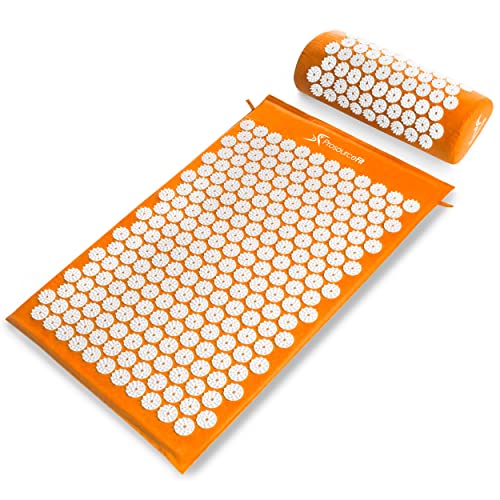 ProsourceFit Acupressure Mat and Pillow Set for Back/Neck Pain Relief and Muscle