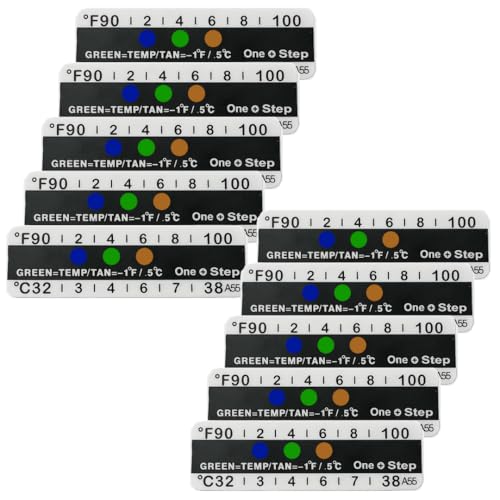 One Step Urine Temperature Test Strips, 25 x Stick on Adhesive Thermometer