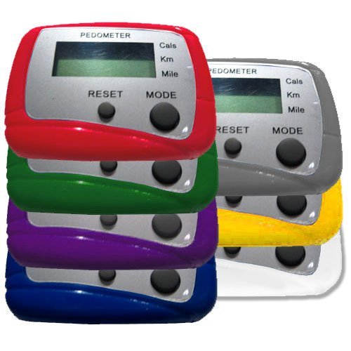 HRM USA Multi-Function Pedometer (Assorted Colors) - BD29378 - Basic Pedometer