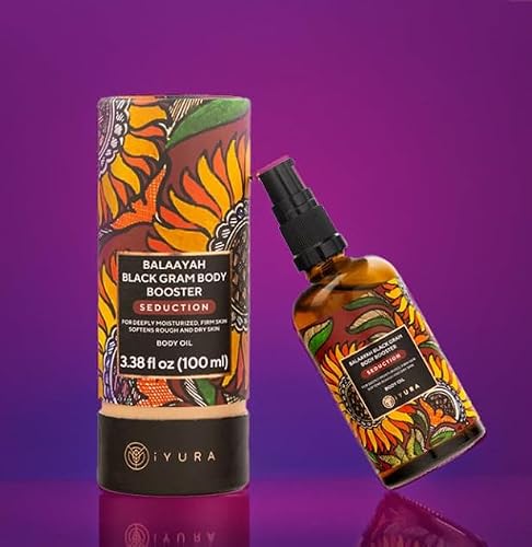 iYURA Balaayah Black Gram Body Booster, Body Oil for Crepey, Mature Skin