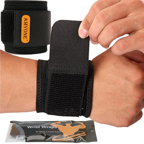 Wrist Brace, 2 PACK Wrist Wraps for Carpal Tunnel for women and