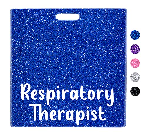 Plifal Respiratory Therpist Badge Buddy Card Holder Nurse Nursing Accessories Glitter Blue