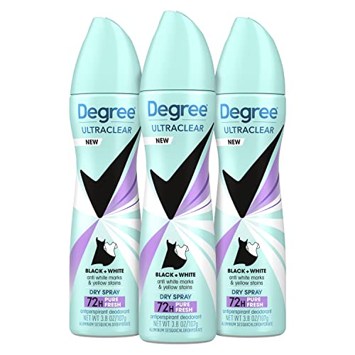 Degree UltraClear Antiperspirant Deodorant Dry Spray, 3 Count, 3.8 oz | For