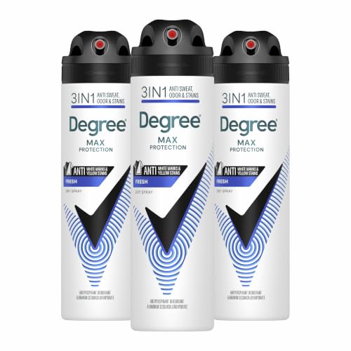 Degree Men Antiperspirant Spray Black + White 3 Count Protects from Deodorant